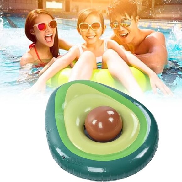 Avocado Pool Float PVC Inflatable Pools Raft Lounger Beach Floaty Party Toys - Picture 1 of 4